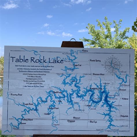 Table Rock Lake Map With Point Markers | Awesome Home