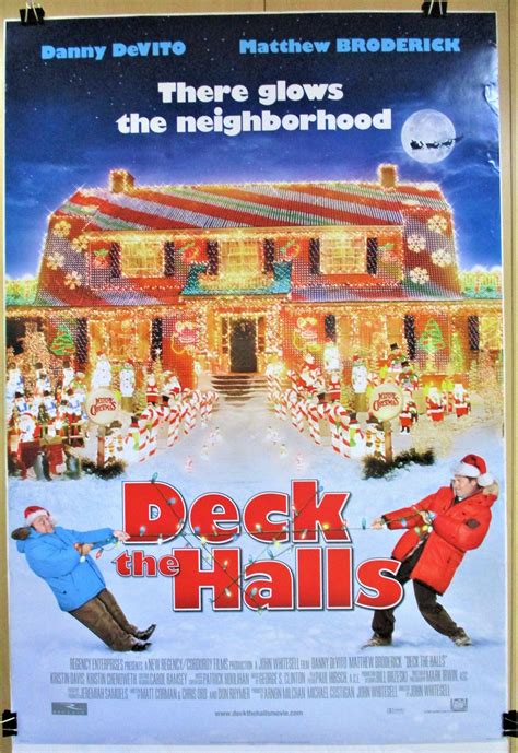 DECK the HALLS, Original 27x40 DS Movie Poster, Christmas Lights, Matthew Broderick, Danny ...