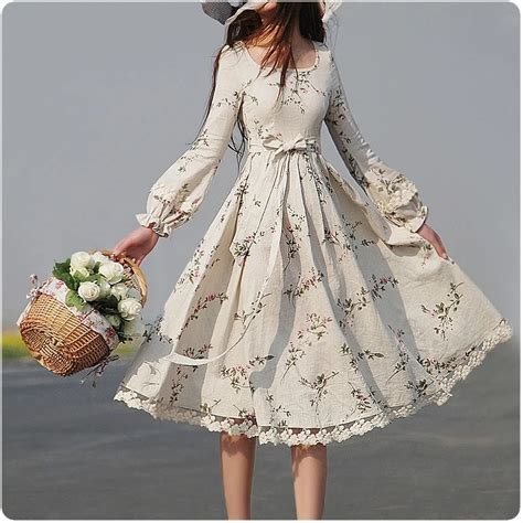 [LYNETTE'S CHINOISERIE YHT ] Spring Spring Plus Size Women Clothing Slim Floral Print Linen ...