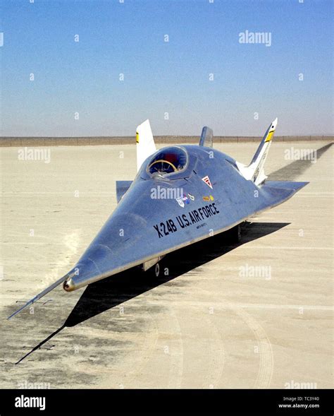 United States Air Force X-24B aircraft on the lakebed at the NASA ...