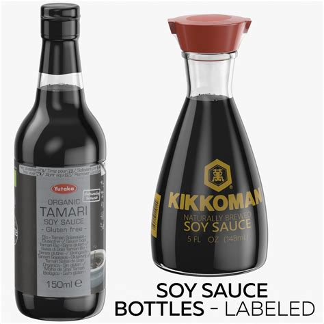 3D soy sauce bottles - - TurboSquid 1502244