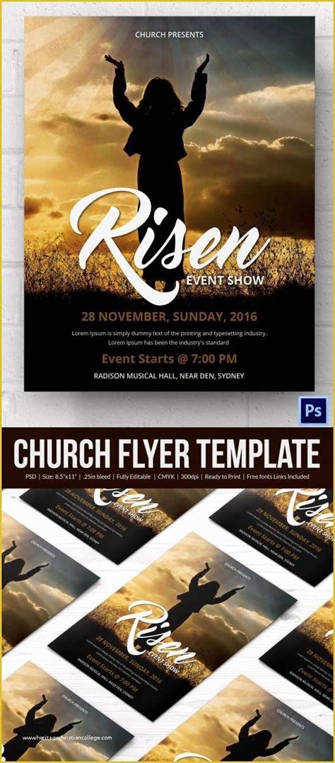 Free Church Flyer Templates Of Church Flyers 46 Free Psd Ai Vector Eps ...