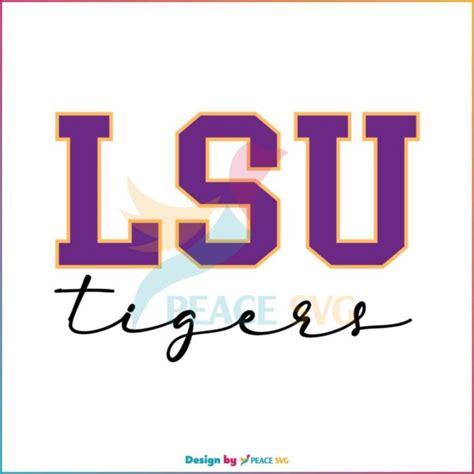 LSU Tigers Football Geaux Tigers SVG Digital Cricut File » PeaceSVG