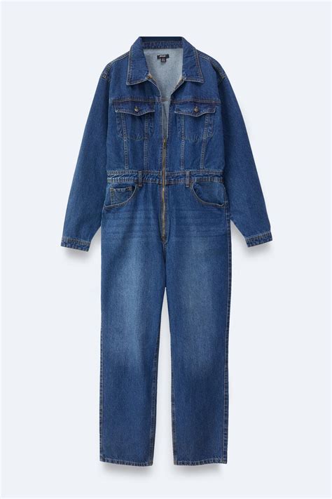 Plus Size Denim Boilersuit | Nasty Gal