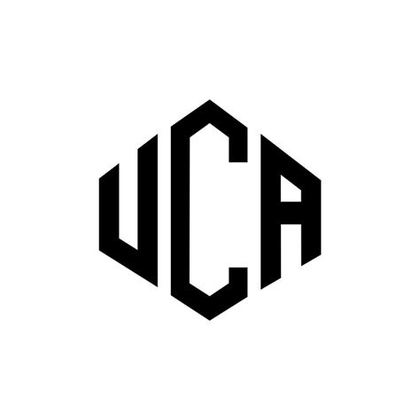 diseño de logotipo de letra uca con forma de polígono. Diseño de logotipo en forma de polígono y ...