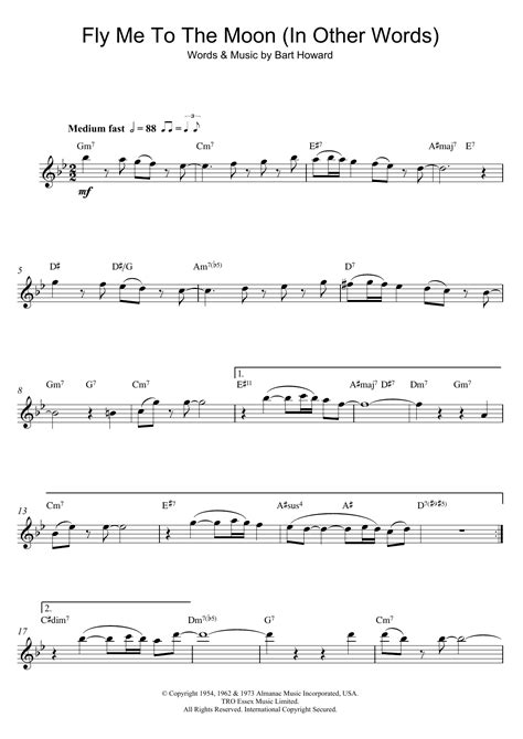 Fly Me To The Moon (In Other Words) | Sheet Music Direct