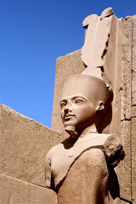 Statue Of Amun Ra At Karnak Temple, Luxor by Joe & Clair Carnegie ...