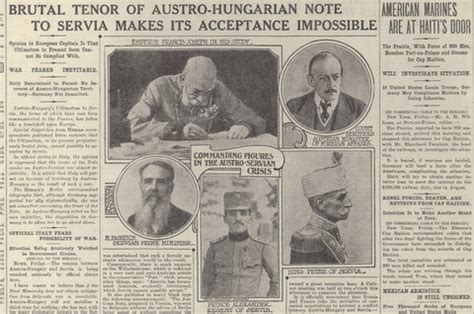 1914: Note to Servia May Prompt War - The New York Times