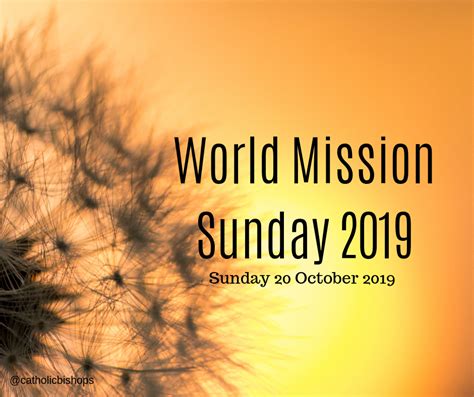 Pope Francis’ message for World Mission Day 2019 | Irish Catholic Bishops' Conference