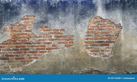 Old brick block wall stock photo. Image of rough, obsolete - 34116358