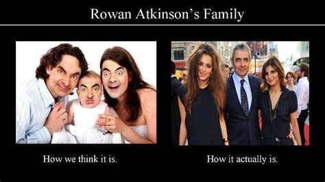 LAUGHTER FACTORY: Rowan Atkinson's Family