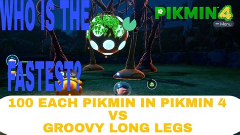 Pikmin 4 100 Of Each Pikmin VS Groovy Long Legs - YouTube