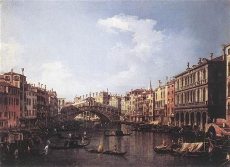 The Rialto Bridge from the South, c.1735 - Canaletto - WikiArt.org