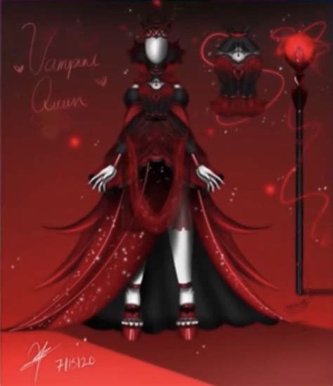 Vampire Queen Set Concept - Red and Black Aesthetic Outfit