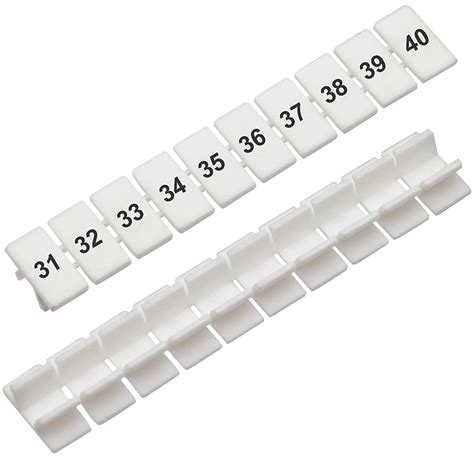 Terminal Marker Strip - Terminal Blocks Labels Marking Tags Mark Bar for UK2.5B/UK5N /UDK4/ UKK5 ...