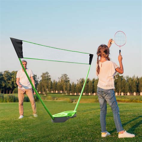 Portable Badminton Net Set-Folding Volleyball Tennis Standard Badminton ...