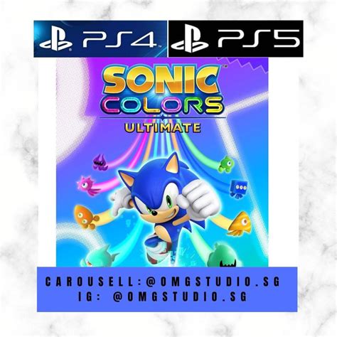 Sonic colors colours ultimate PS4 PS5, Video Gaming, Video Games ...