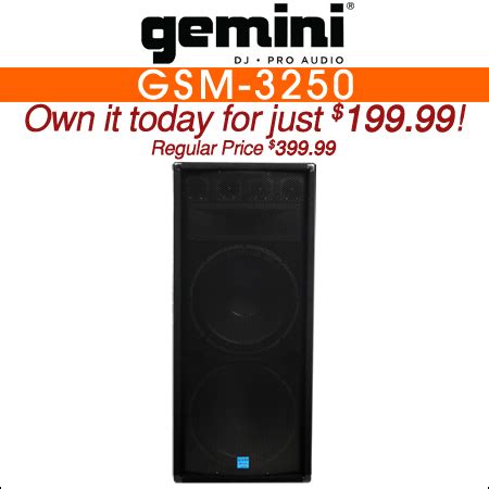 Gemini DJ Speakers | DJ Audio | Chicago DJ Equipment | 123DJ