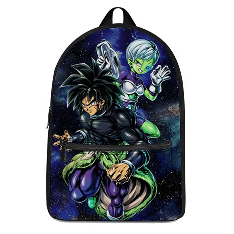 Dragon Ball Super Backpacks - Broly Cheelai Awesome Art Canvas Backpack SAI0505 | Anime Backpacks