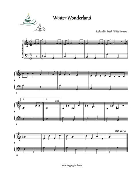 Winter Wonderland - Piano Sheet Music PDF - Tutorial Video