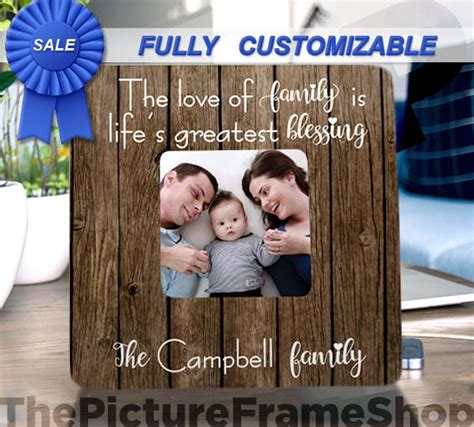 Personalized Family Frame Personalised Home Decor Dad Gift Mom | Etsy