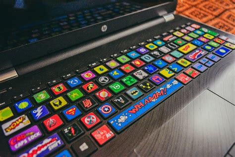 Universal Keyboard stickers Decal Decoration Protector Super hero Logo Marvel Su - Case Mods ...