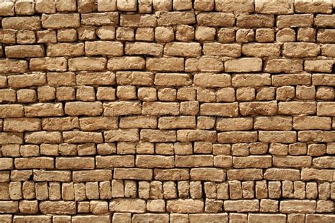 Mud brick wall stock image. Image of structure, brick - 24184213