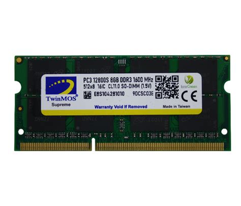 Buy TwinMOS 8 GB DDR3 1600MHz SO-101507 Price in Qatar, Doha