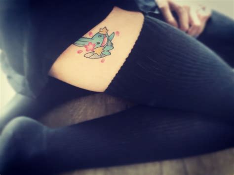 I'm back. Here's my Mudkip tattoo I won~ : r/tattoo