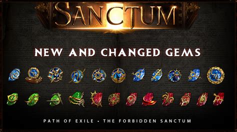 POE 3.20 New and Changed Gems in Sanctum - poecurrencybuy.com