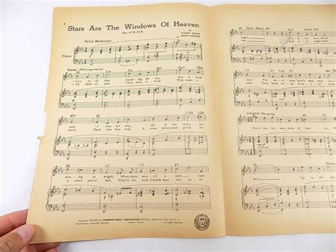 VINTAGE SHEET MUSIC 1926 STARS ARE THE WINDOWS OF HEAVEN ANDREWS SISTER ...