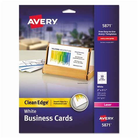 Avery 5871 Business Card Template Beautiful Bettymills Avery 2 Side Printable Clean … | Avery ...