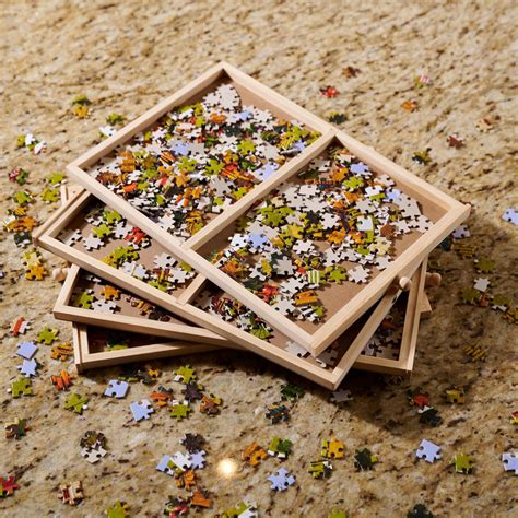 Wooden Puzzle Table with Drawers - For 1000 Piece Jigsaw Puzzles