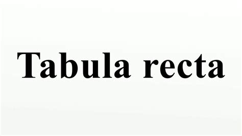 Tabula recta - YouTube