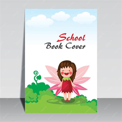 Premium Vector | School book cover design. cartoon background with vector cartoon character ...