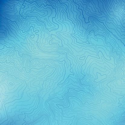 Blue Topographic Background Stock Illustration - Download Image Now ...