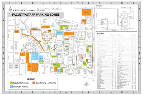 Southern Miss Campus Map - Anetta Mathilda