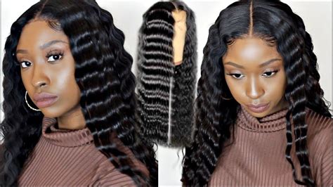 How To Crimp Hair on Weave under 10 minutes EASY TUTORIAL Glueless Lace ...