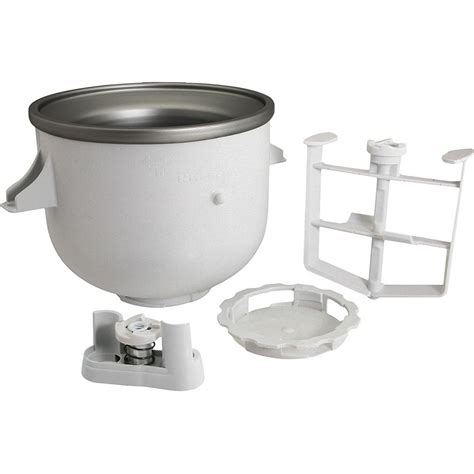 KitchenAid KICA0WH Ice Cream Maker Attachment, includes freeze bowl ...