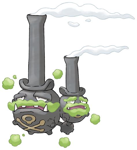 Weezing official artwork gallery | Pokémon Database