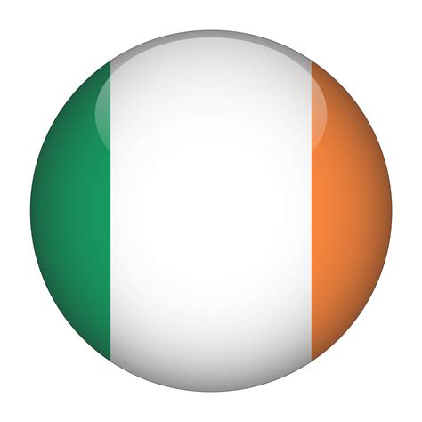 Ireland 3D Rounded Flag with Transparent Background 15272175 PNG