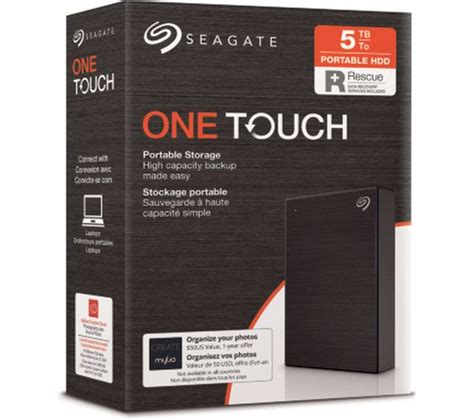 Buy SEAGATE One Touch Portable Hard Drive - 5 TB, Black | Free Delivery ...