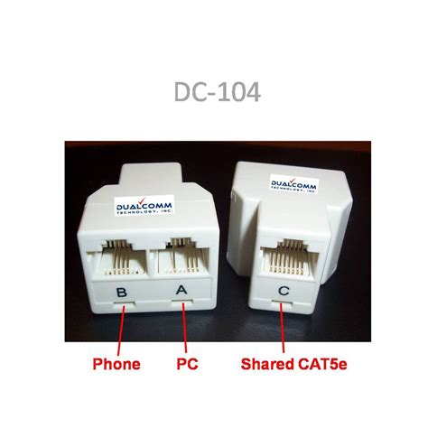 RJ45/RJ11 Splitter Cable Sharing Kit for Ethernet and Phone Lines ...