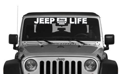 Jeep Life Vinly Window Decal Stickers