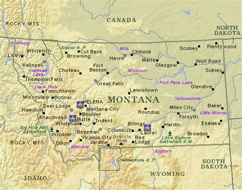 nice MONTANA MAP WITH CITIES AND TOWNS | Montana, Montana state map, Map