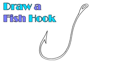 Fish Hook Drawing / No more silly drop down jig heads for dead sticking. - Inmotion-Hamleto