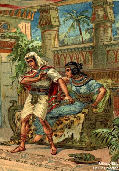 Genesis 39 Bible Pictures: Joseph With Potiphar's wife