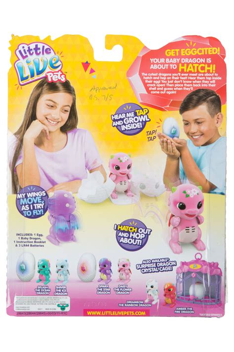 Little Live Pets Dragon Blue Gem, Splash The Ocean Dragon or Shiver The Ice Dragon - Walmart.com