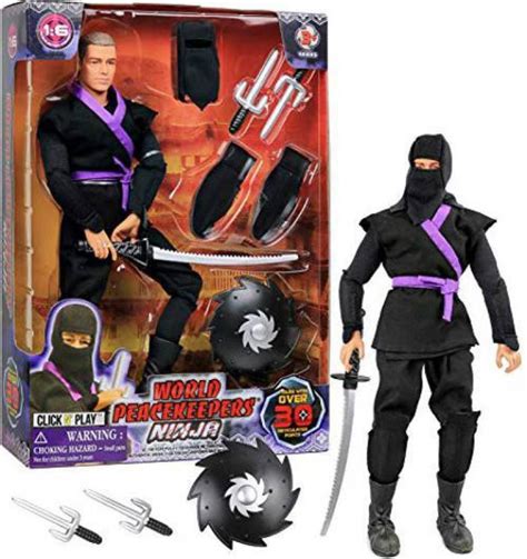 Click N Play Click N' Play 12" Inch Ninja Action Figure Play Set with ...