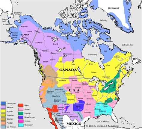 Northamer | North america map, Native north americans, Language map